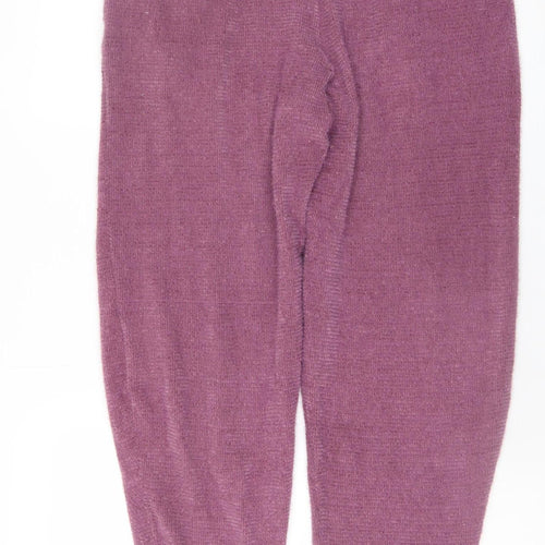 Marks and Spencer Women’s Purple Knit Jogger Trousers Size M