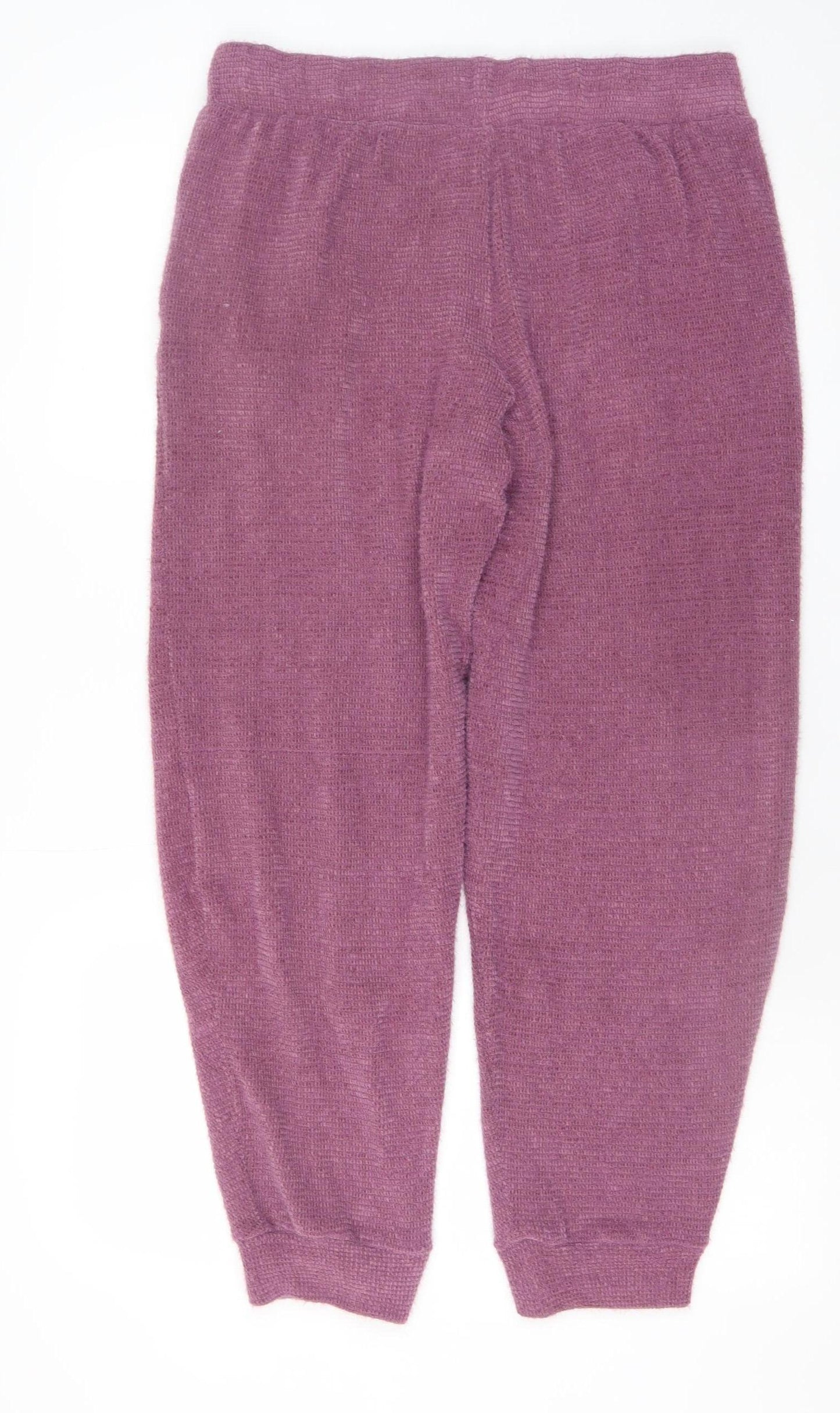Marks and Spencer Women’s Purple Knit Jogger Trousers Size M