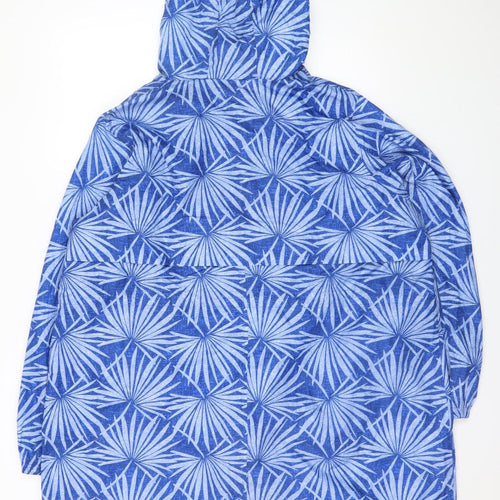 Marks and Spencer Womens Blue Hooded Rain Coat Jacket XL