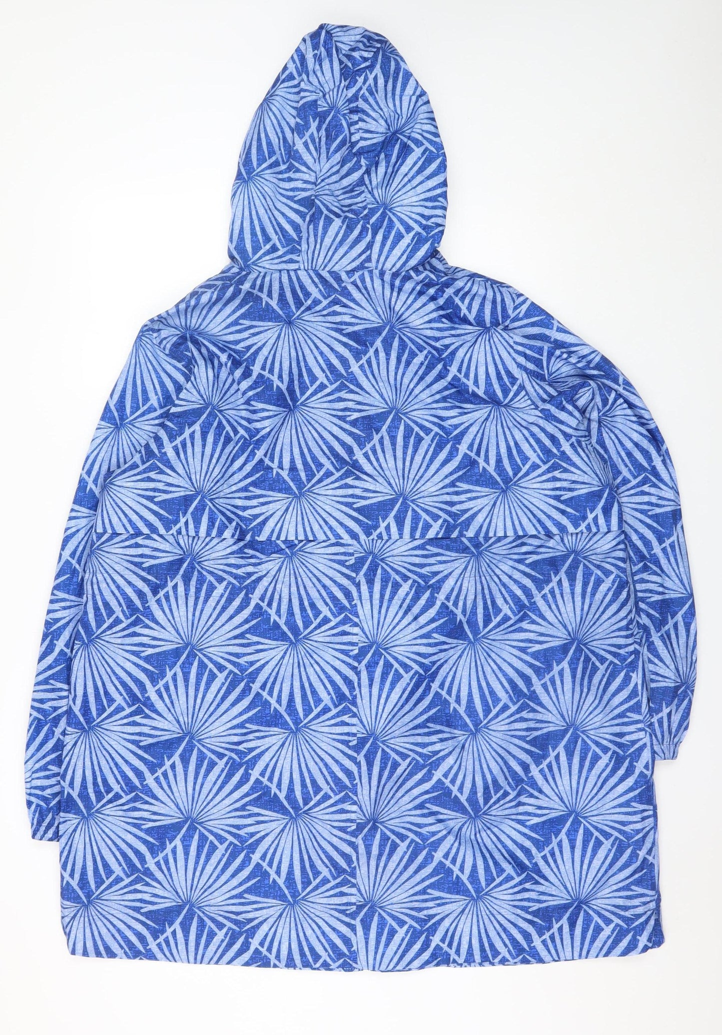 Marks and Spencer Womens Blue Hooded Rain Coat Jacket XL