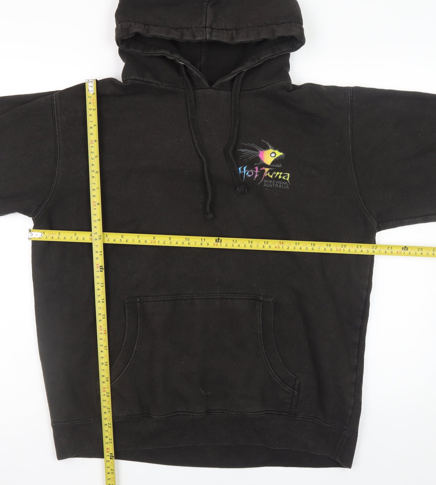 Hot Tuna Men's Black Large Pullover Hoodie with Graphic Print