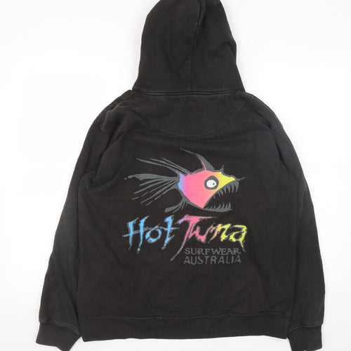 Hot Tuna Men's Black Large Pullover Hoodie with Graphic Print