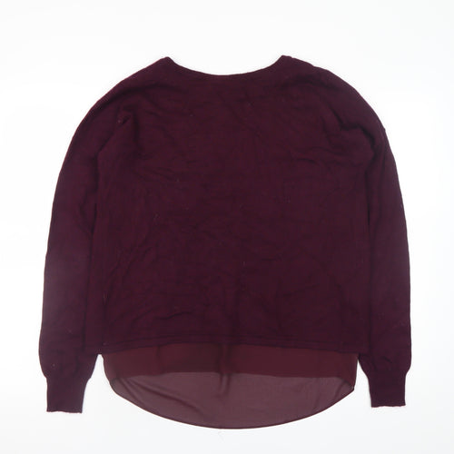 Marks and Spencer Women’s Purple Cashmere Blend Pullover Jumper Size 10