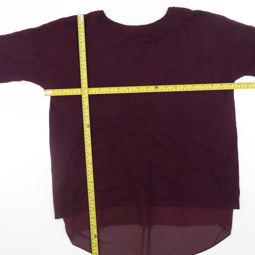 Marks and Spencer Women’s Purple Cashmere Blend Pullover Jumper Size 10