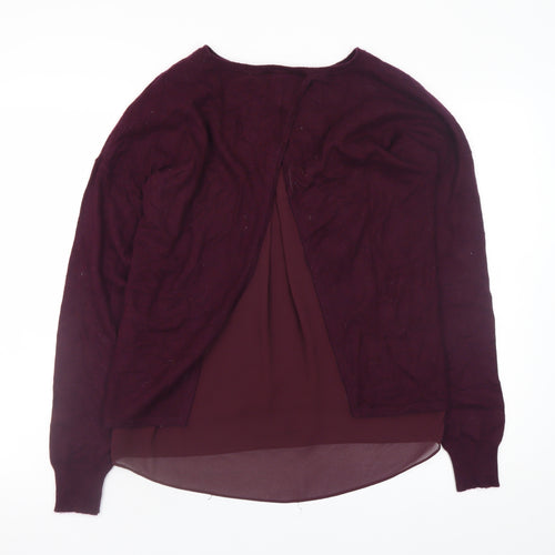 Marks and Spencer Women’s Purple Cashmere Blend Pullover Jumper Size 10