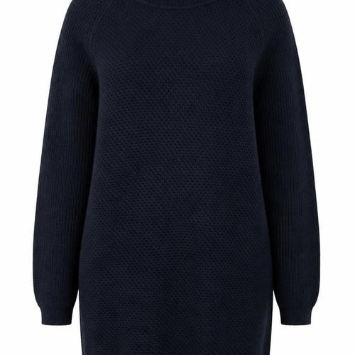 M&Co Women’s Navy Blue Jumper Dress Size 18 Roll Neck Knitwear