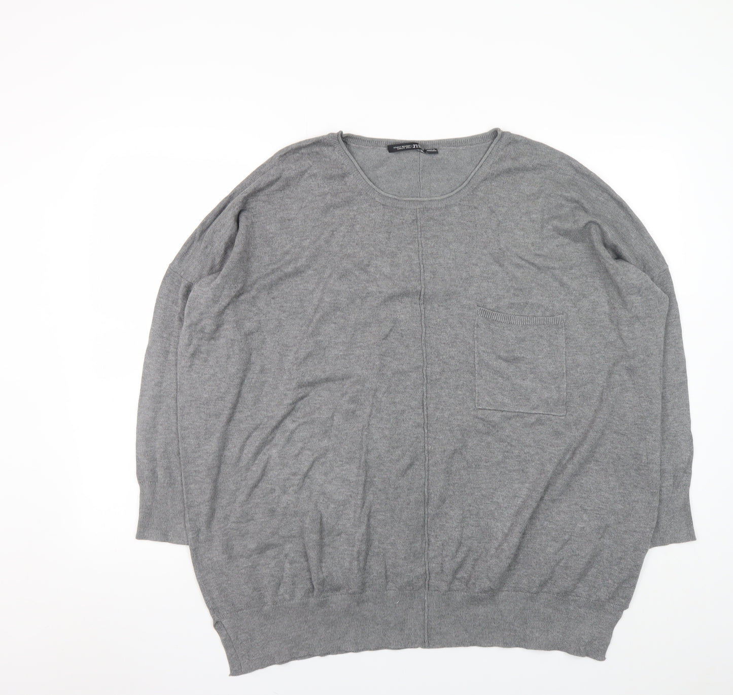 Capsule Women Grey 20/22 Batwing Knit Pullover Jumper