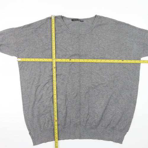 Capsule Women Grey 20/22 Batwing Knit Pullover Jumper
