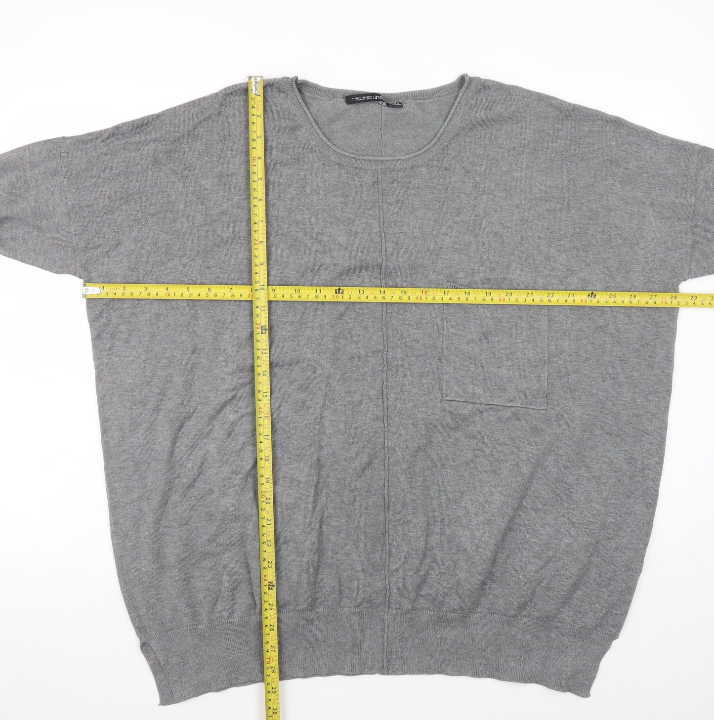 Capsule Women Grey 20/22 Batwing Knit Pullover Jumper