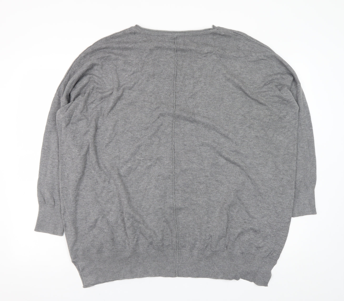 Capsule Women Grey 20/22 Batwing Knit Pullover Jumper