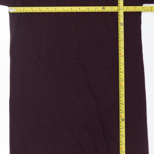 GAP Women’s Purple Wool Blend Roll Neck Long Sleeve Jumper Dress Size S