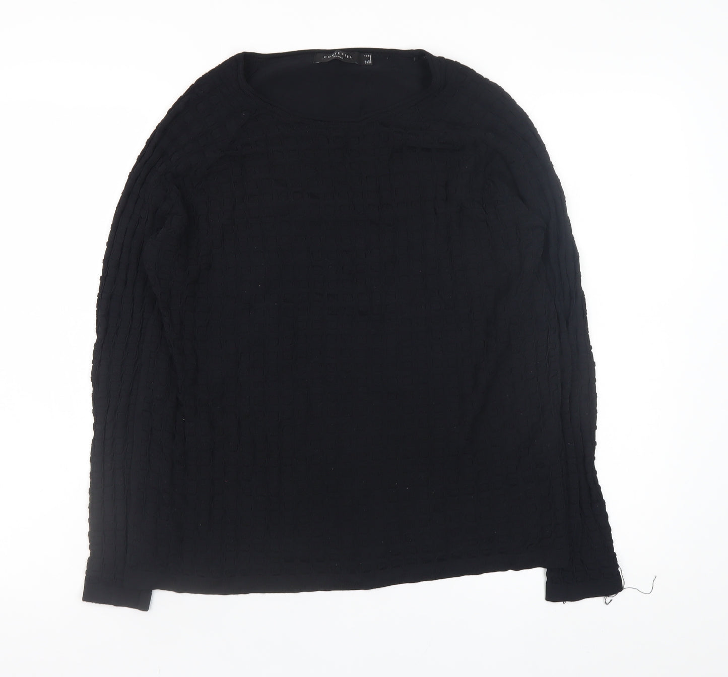 Cortefiel Womens Black Knit Pullover Jumper Size 14