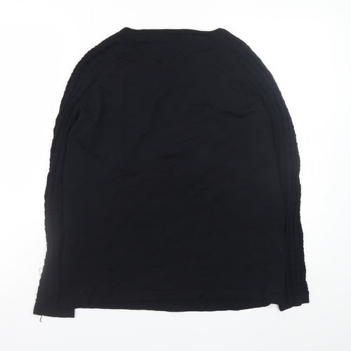 Cortefiel Womens Black Knit Pullover Jumper Size 14