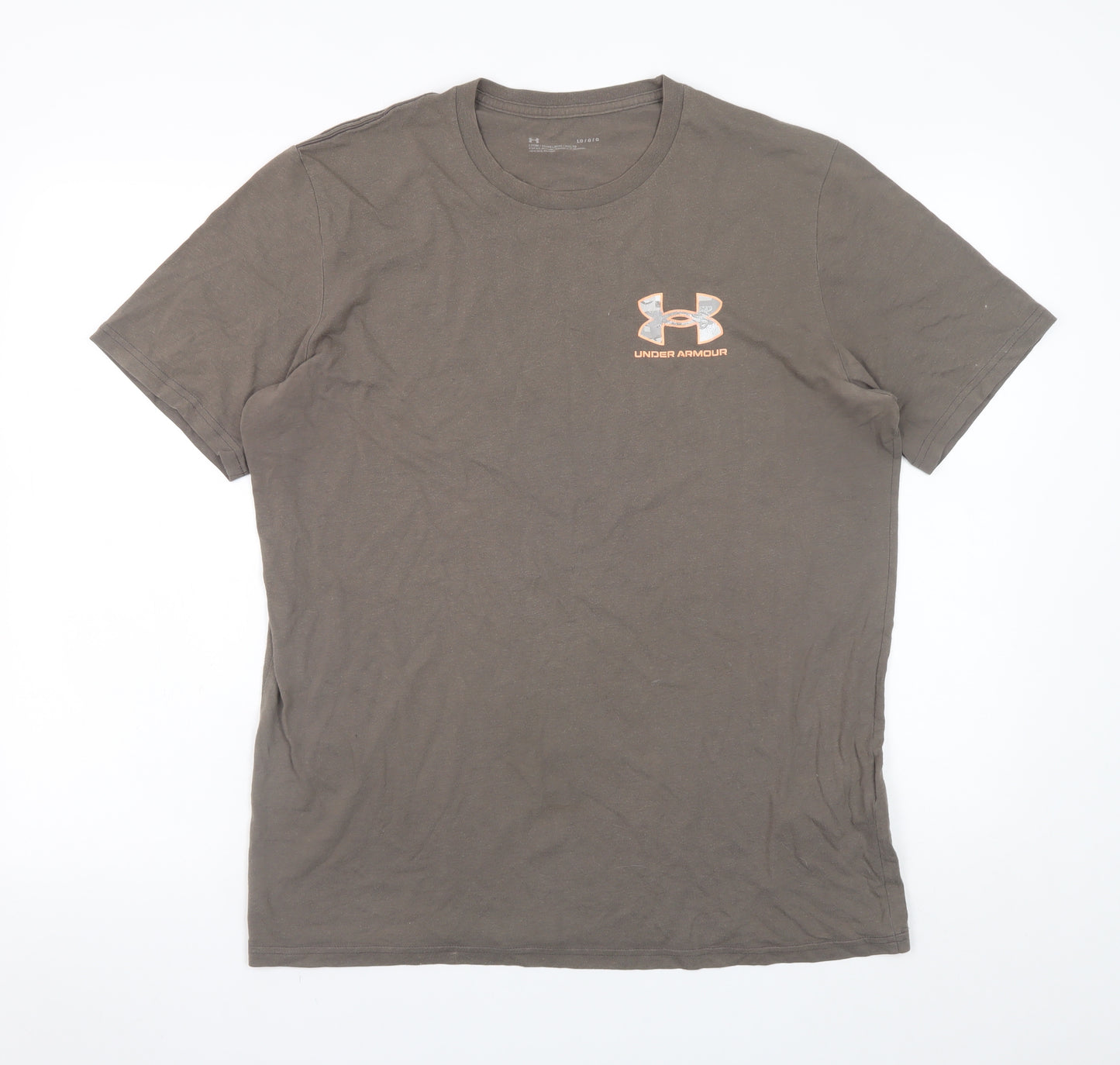Under Armour Men's Brown Loose Fit Short Sleeve T-Shirt Size L