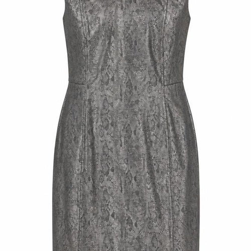 Episode Women Silver Size 18 Sheath Sleeveless Metallic Dress