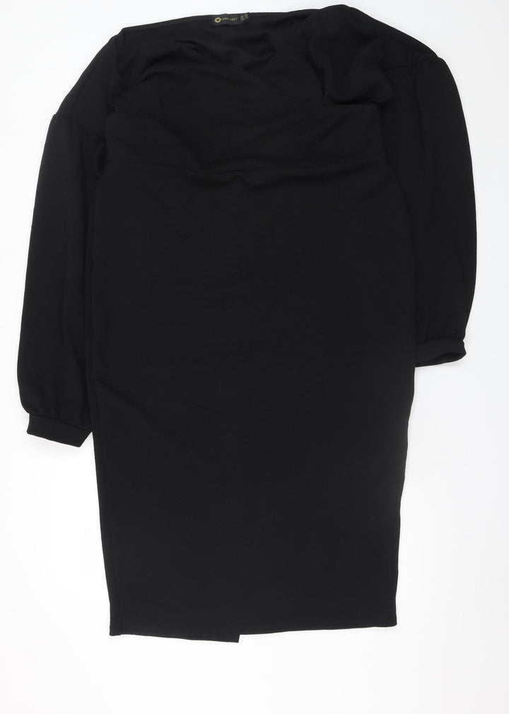I Saw It First Women’s Black Bodycon Knee Length Dress Size 20