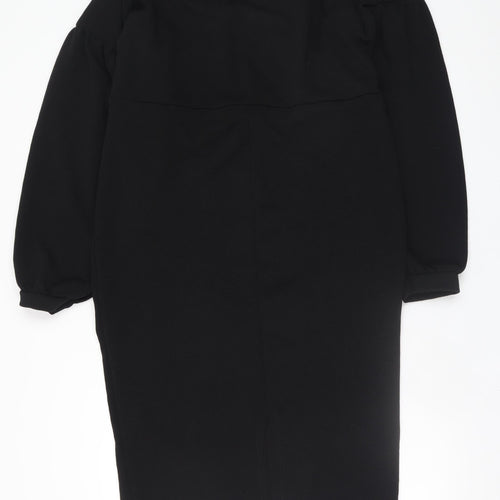 I Saw It First Women’s Black Bodycon Knee Length Dress Size 20