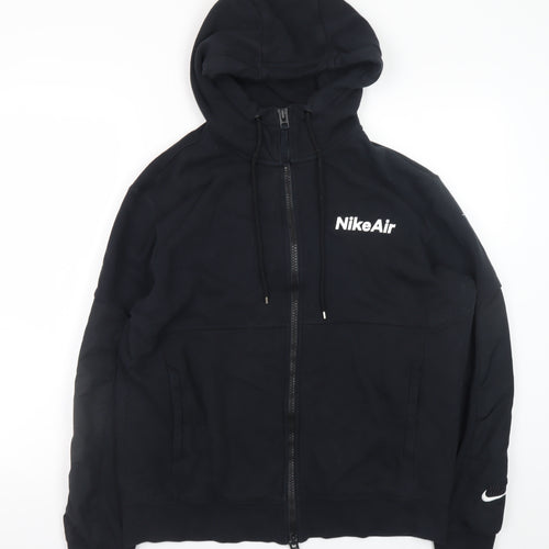 Nike Air Men's Black Full Zip Hoodie Size M Sportswear Fleece