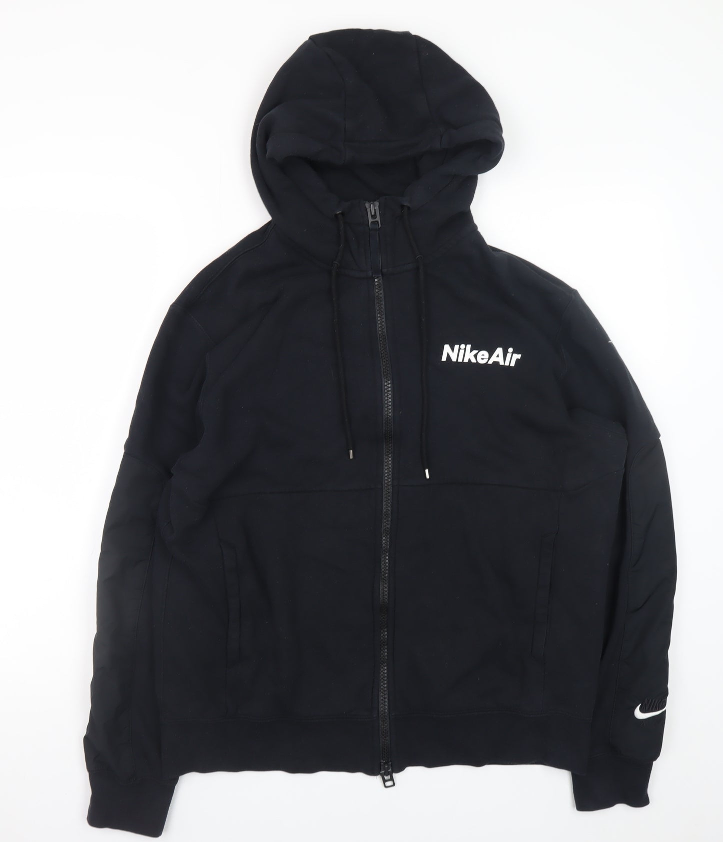 Nike Air Men's Black Full Zip Hoodie Size M Sportswear Fleece
