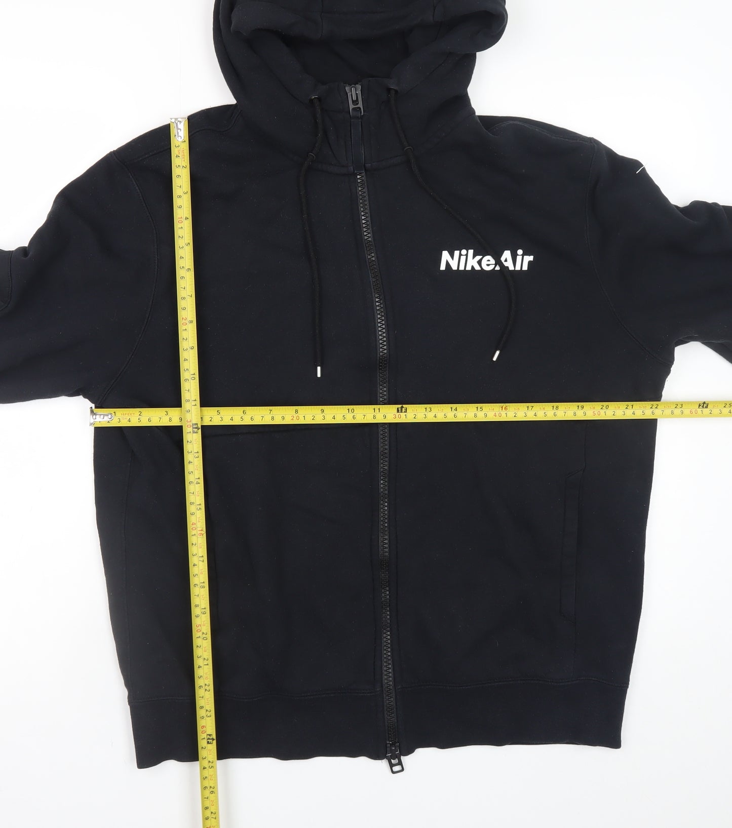 Nike Air Men's Black Full Zip Hoodie Size M Sportswear Fleece
