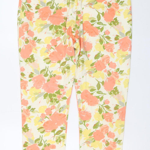 Dickins & Jones Womens Floral Print Cotton Trousers Size 16