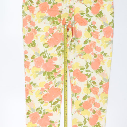 Dickins & Jones Womens Floral Print Cotton Trousers Size 16
