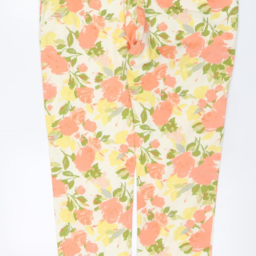 Dickins & Jones Womens Floral Print Cotton Trousers Size 16