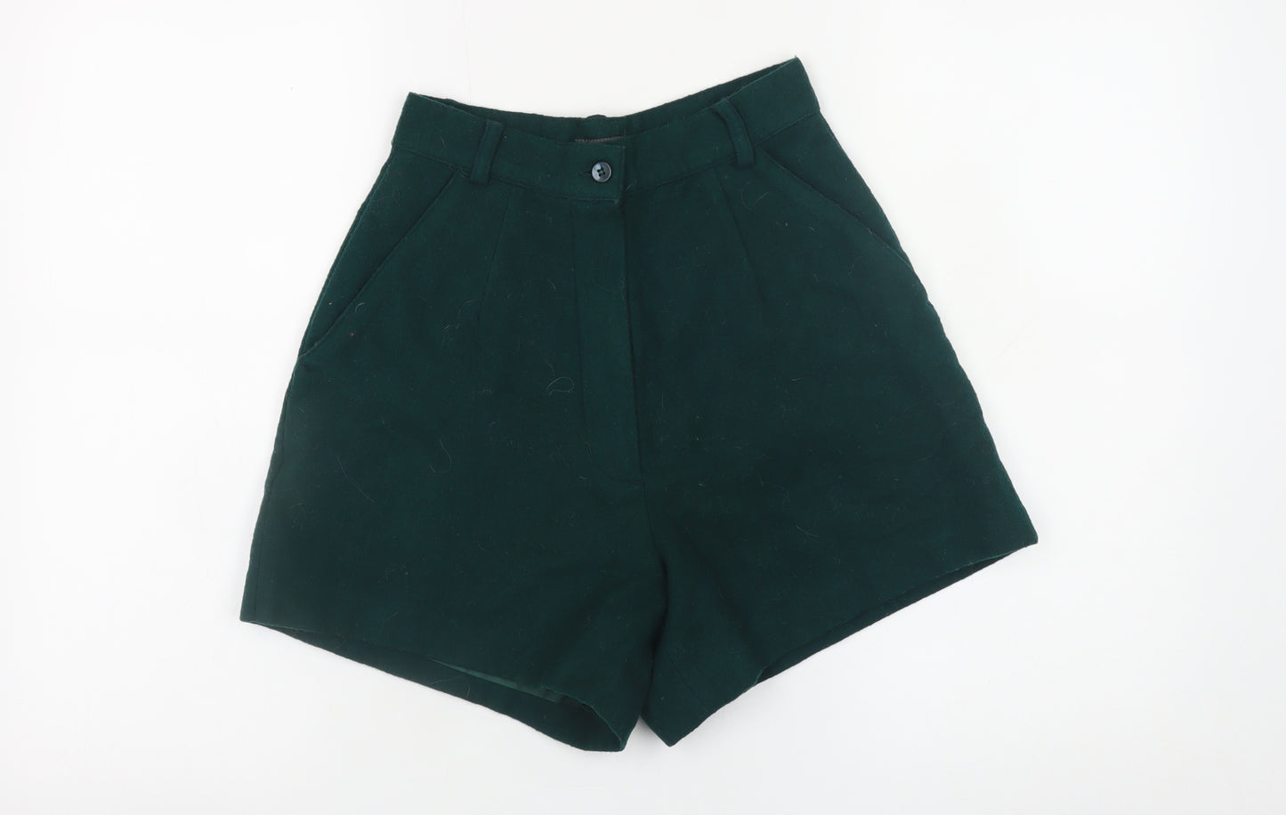 Ragazza Trend Womens Green Wool Blend Chino Shorts Size 8