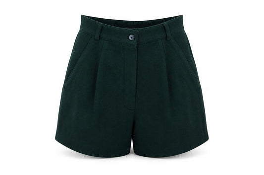 Ragazza Trend Womens Green Wool Blend Chino Shorts Size 8