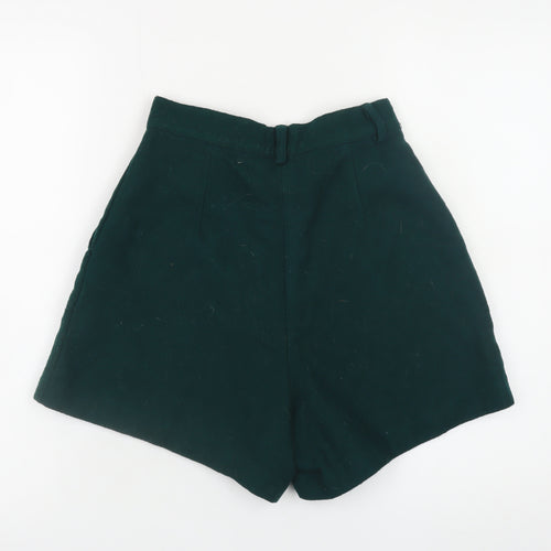 Ragazza Trend Womens Green Wool Blend Chino Shorts Size 8