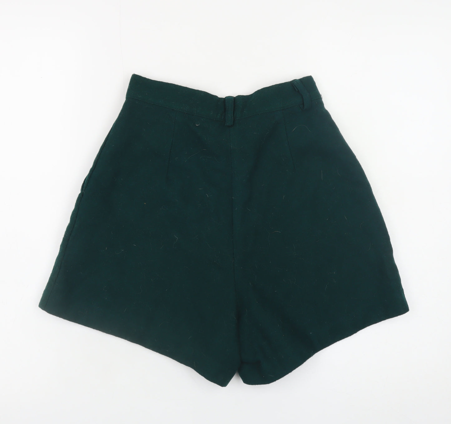 Ragazza Trend Womens Green Wool Blend Chino Shorts Size 8