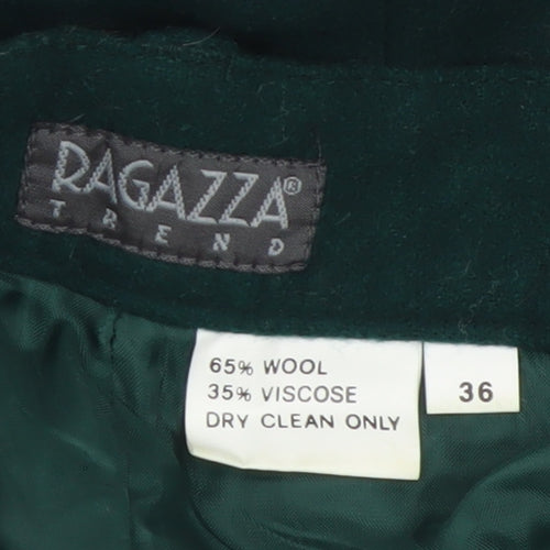 Ragazza Trend Womens Green Wool Blend Chino Shorts Size 8
