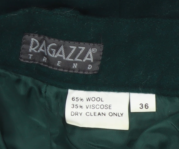 Ragazza Trend Womens Green Wool Blend Chino Shorts Size 8