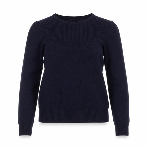 Laura Ashley Women's Blue Cotton Crew Neck Jumper Size 14