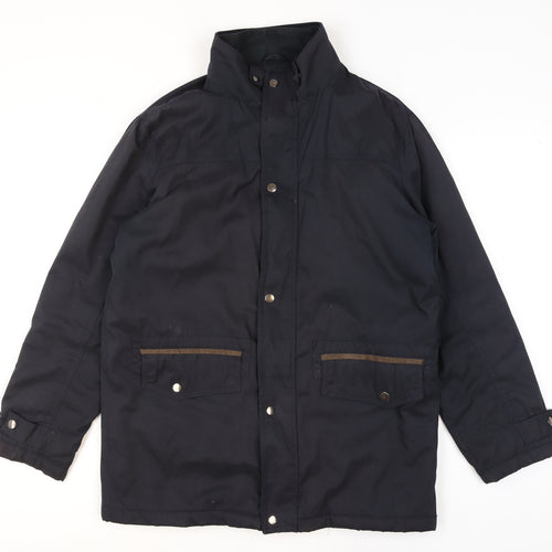 EWM Pure Classics Men's Blue Mid-Length Padded Jacket S