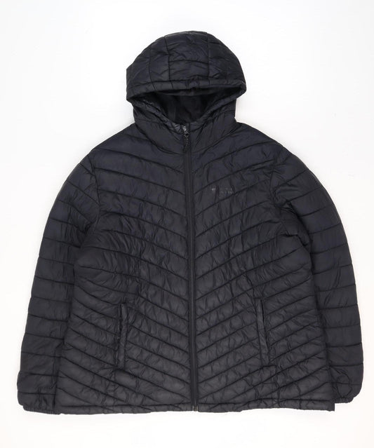 Mountain Warehouse Women's Black Size 22 Hooded Puffer Jacket