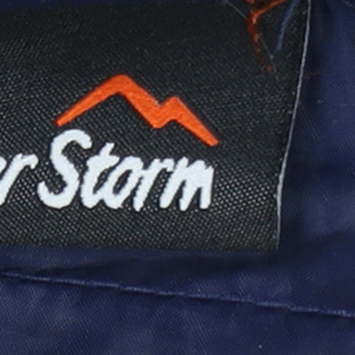 Peter Storm Men's Blue Hooded Softshell Puffer Jacket Size M