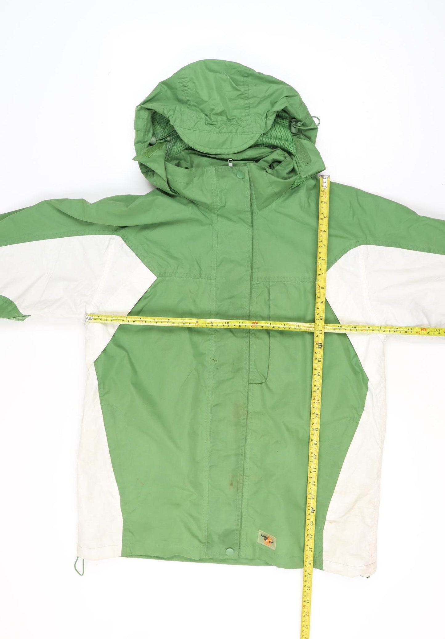 Arctic Storm Men's Green Hooded Parka Jacket Size M Outdoor Water Resistant