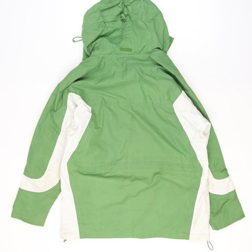 Arctic Storm Men's Green Hooded Parka Jacket Size M Outdoor Water Resistant