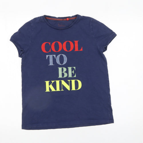 Boden Boys Blue 'Cool To Be Kind' Graphic Cotton T-Shirt 10-11 Years