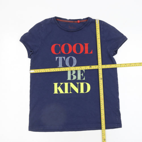 Boden Boys Blue 'Cool To Be Kind' Graphic Cotton T-Shirt 10-11 Years