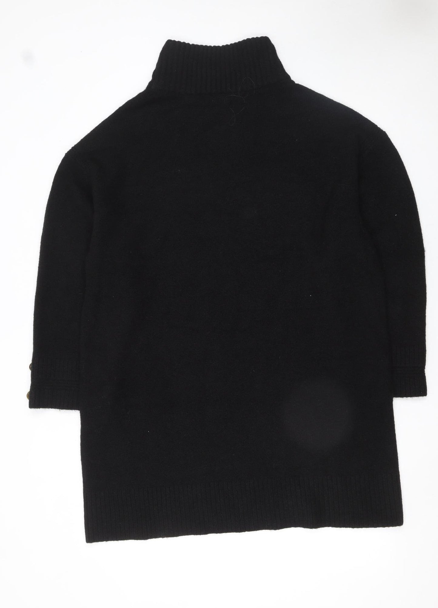 River Island Womens Black Roll Neck Wool Blend Jumper Size L