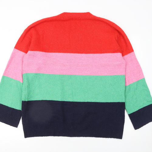 F&F Women's Multicoloured Christmas Jumper M Crew Neck Pullover