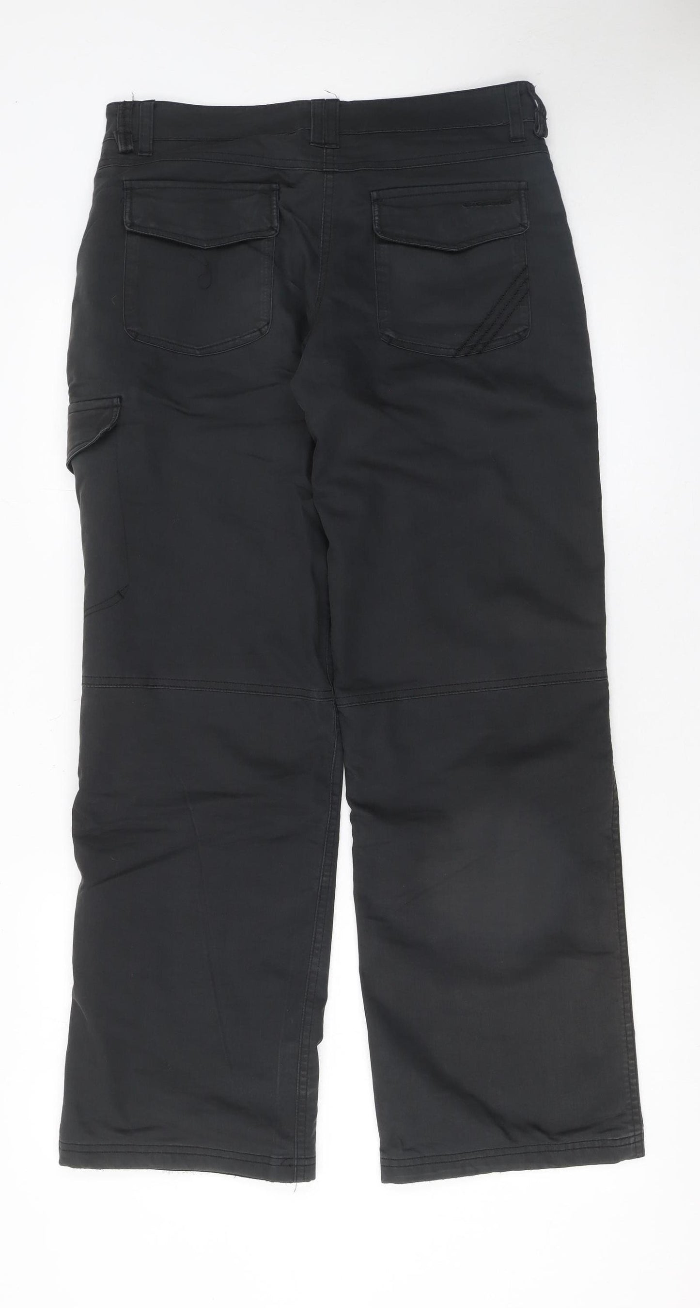 Craghoppers Womens Black Cargo Trousers Size 10 Regular Fit Stretch