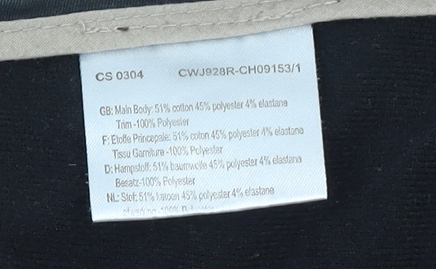 Craghoppers Womens Black Cargo Trousers Size 10 Regular Fit Stretch