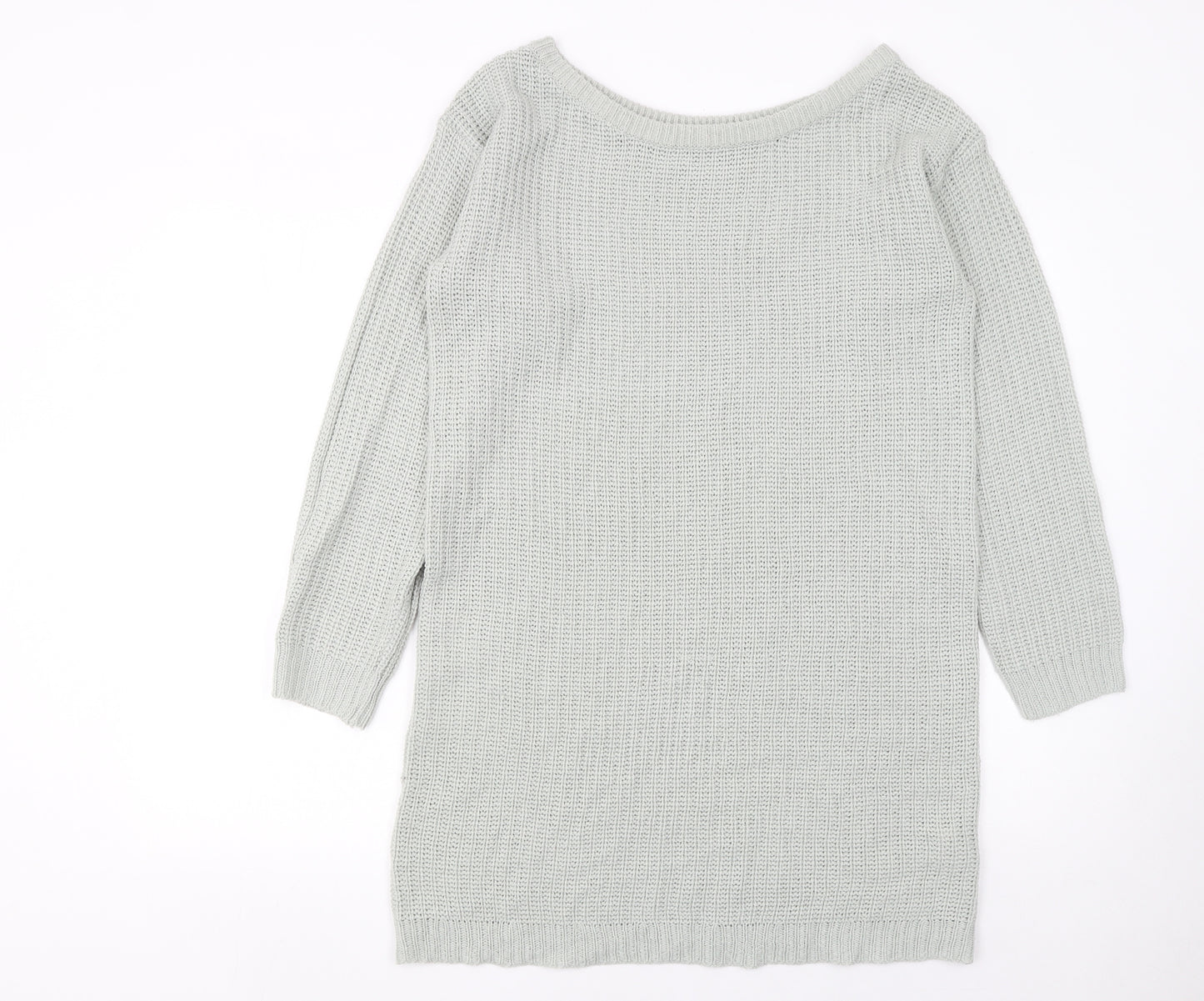 Missguided Women’s Grey Knit Jumper Dress Size 10-12