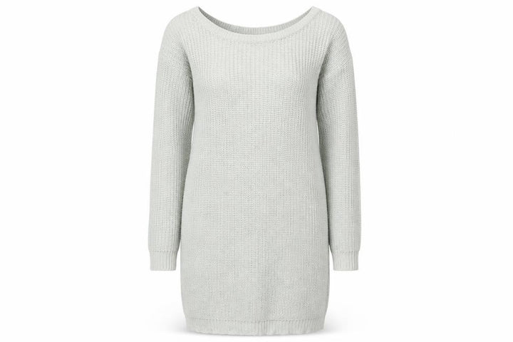 Missguided Women’s Grey Knit Jumper Dress Size 10-12