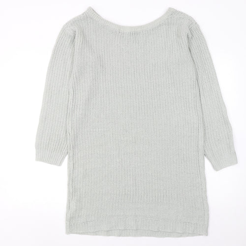 Missguided Women’s Grey Knit Jumper Dress Size 10-12