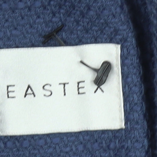 Eastex Women Blue Size 14 Tailored Woven Lined Blazer Jacket