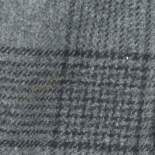 De la Crème Women's Grey Checked Wool Trench Coat Size 12